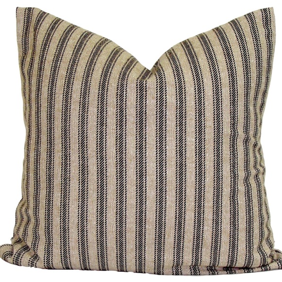 Ticking Stripe Pillow Sham - Picture 4 of 4